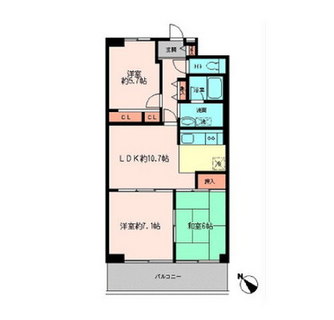 東京都足立区扇２丁目 賃貸マンション 3LDK