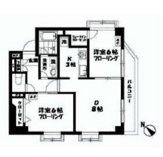 東京都足立区江北１丁目 賃貸マンション 2LDK