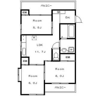 東京都荒川区東日暮里６丁目 賃貸マンション 3LDK