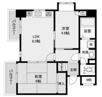 東京都北区東田端２丁目 賃貸マンション 2DK