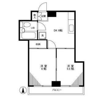 東京都文京区千駄木２丁目 賃貸マンション 2DK